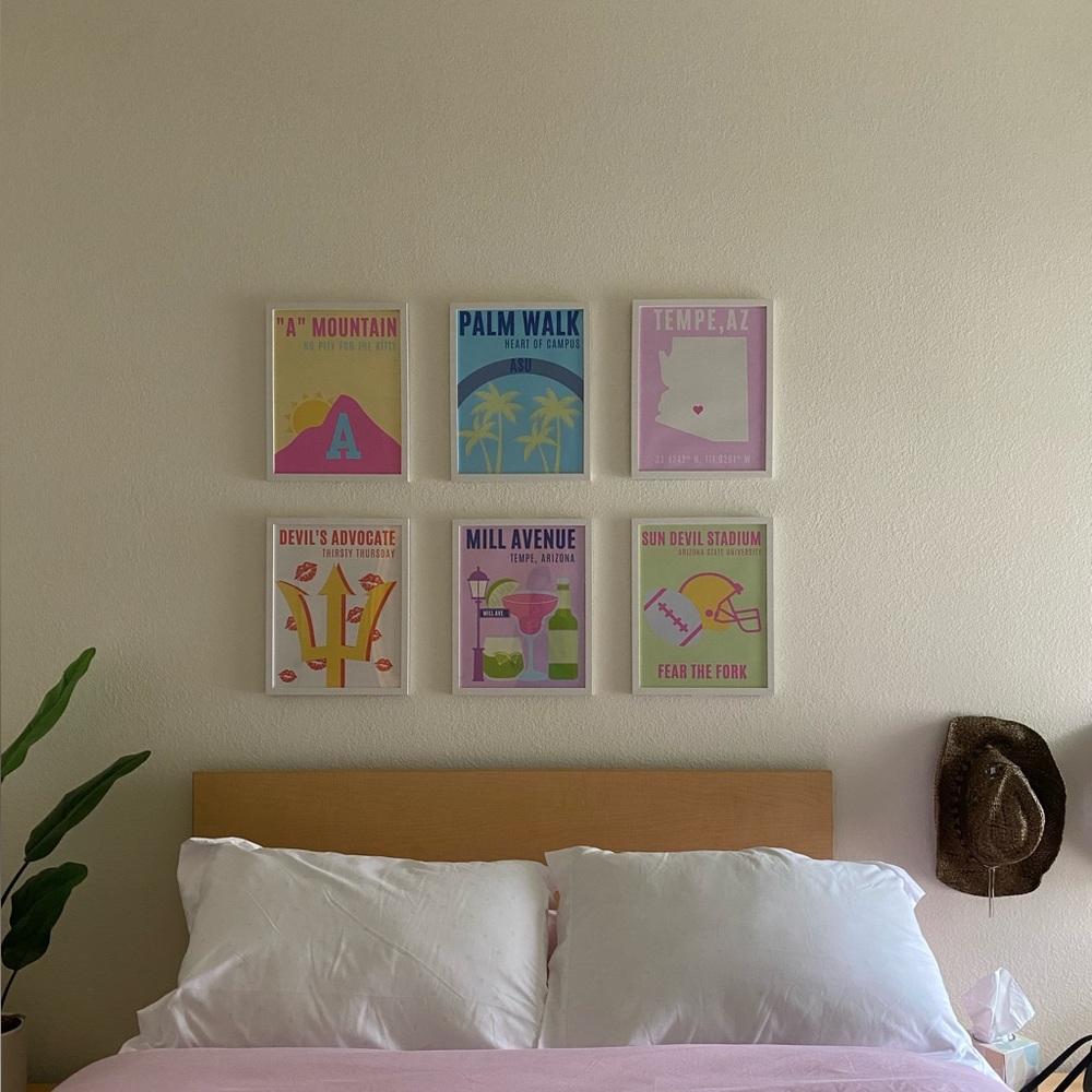 Arizona State University / ASU Colorful Wall Art Set